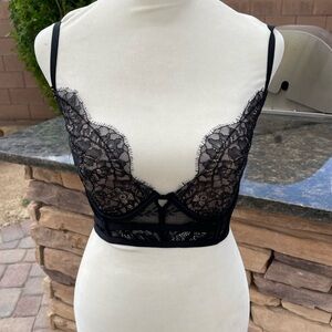 Elegant Black Lace Bralette